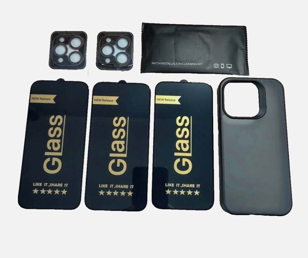 iPhone 15 Pro Vaucas-Cl Screen/Lens Protector Kit (Lot of 5) - Picture 6 of 6